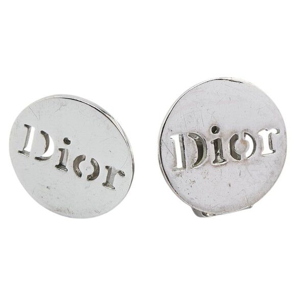 Dior Logo Round Earrings - Picture 1 of 5